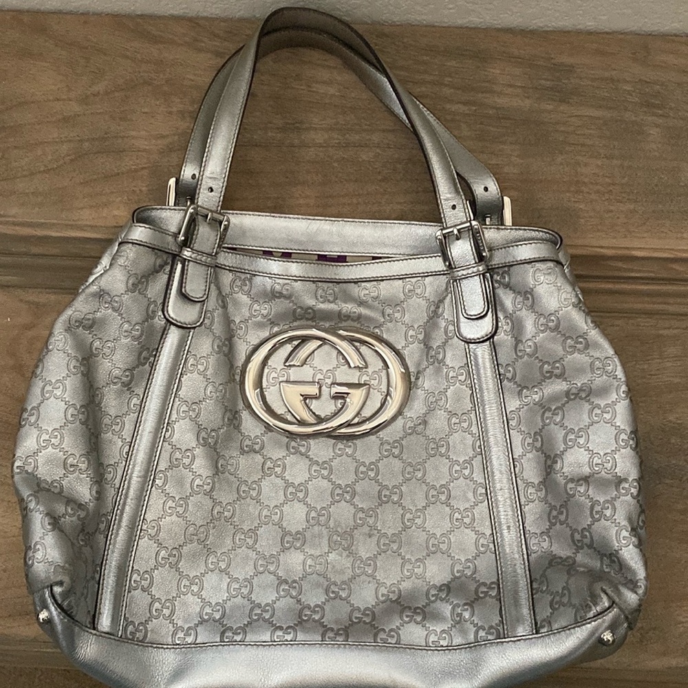 GUCCI SILVER BORSA BRIT